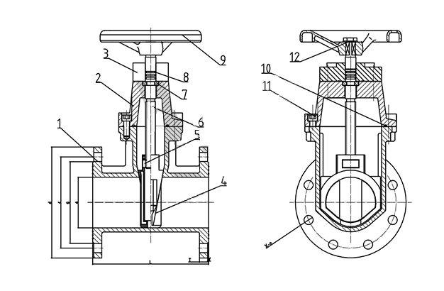 BS5163 Resilient Gate Valve with Brass Nut